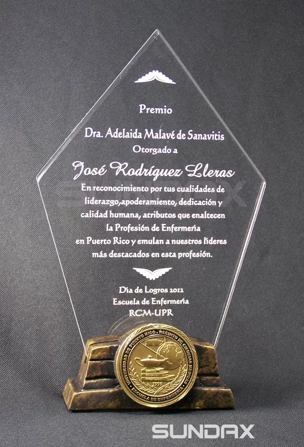 Award with Resin Base