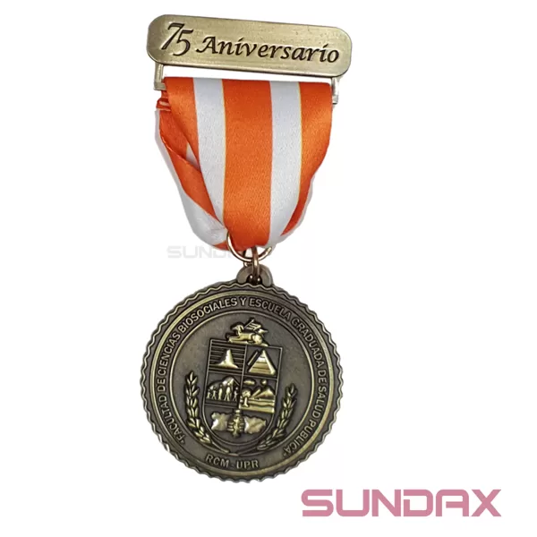 Custom Ribbons with Metal Tag